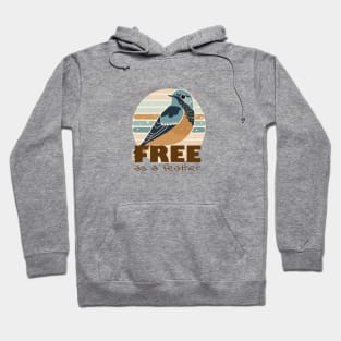 Eastern Bluebird: Free as a Feather Hoodie